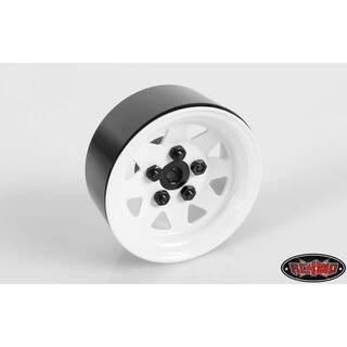 RC4WD 5 Lug Wagon 1.9 Steel Stamped Beadlock Wheels (White) RC4ZW0127