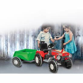 Jamara Anhänger Ride-on grün für Traktor Power Drag/Big Wheel 460350