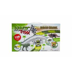 Amewi Magic Traxx Dino-Park, mit Brücke, MiniSet 108-teilig