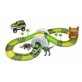 Amewi Magic Traxx Dino-Park, Mini Set mit Tunnel 109-teilig