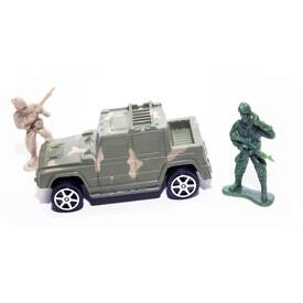 Militärset Figuren Fahrzeuge Schilder Military Set 76 teilig Siva 10400