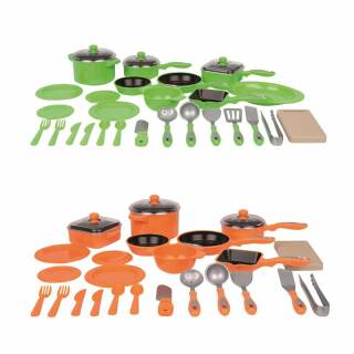 Kochtopf-Set grün/orange sortiert