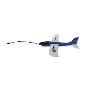 Pilo Schaumwurfgleiter EPP weiß/blau-48cm Spannweite, Super leicht, Fast unzerstörbar, Looping, Gleitflug