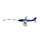 Pilo Schaumwurfgleiter EPP weiß/blau-48cm Spannweite, Super leicht, Fast unzerstörbar, Looping, Gleitflug