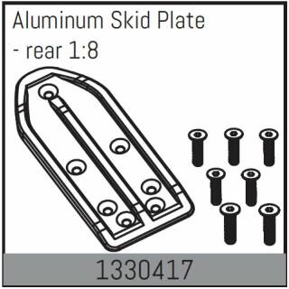 Aluminium Skid Platte - hinten