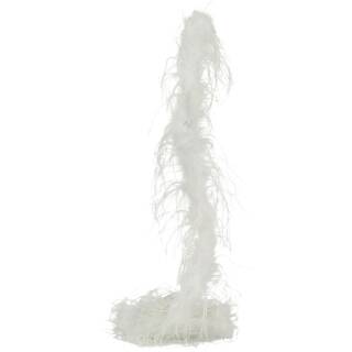 Straußenfederboa Basic, weiß, 1,80 m lang, 20g