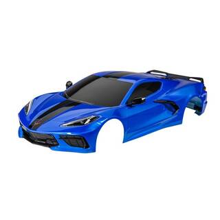 TRAXXAS Karo Chevy Corvette Stingray blau lackiert inkl Aufkleber TRX9311X