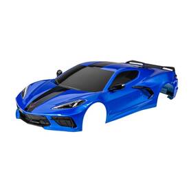 TRAXXAS Karo Chevy Corvette Stingray blau lackiert inkl...