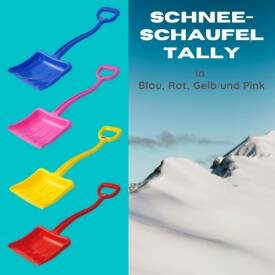 Schneeschaufel Tally (rot, blau, gelb, pink) 70 cm