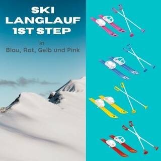Ski Langlauf 1st Step 60 cm (rot, blau, gelb, pink)