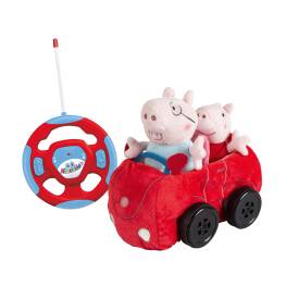 Mein erstes RC Auto Peppa Pig ferngesteuert Revellino Plüsch Fahrzeug für Kinder ab 2 Jahren