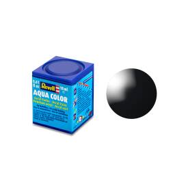 schwarz, glänzend RAL 9005 Aqua Color 18 ml Revell Modellbau-Farbe auf Wasserbasis