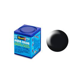 schwarz, seidenmatt RAL 9005 Aqua Color 18 ml Revell Modellbau-Farbe auf Wasserbasis