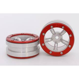 Beadlock Wheels PT-Safari Silber/Rot 1.9 (2 St.)?