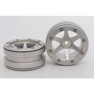 Beadlock Wheels PT- Slingshot Silber/Silber 1.9 (2 St.)?
