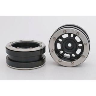Beadlock Wheels PT- Distractor Schwarz/Silber 1.9 (2 St.)?
