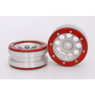 Beadlock Wheels PT- Ecohole Silber/Rot 1.9 (2 St.)?
