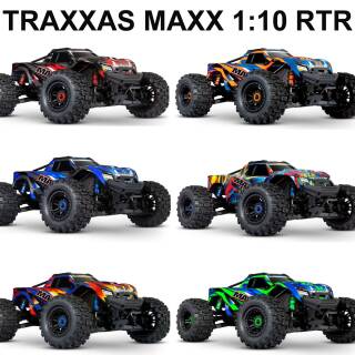TRAXXAS MAXX 1:10 RTR TSM SR  VXL4S Farbauswahl Regler o Akku/Lader