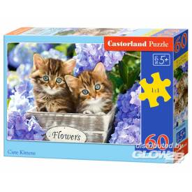 Castorland Cute Kittens, Puzzle 60 Teile
