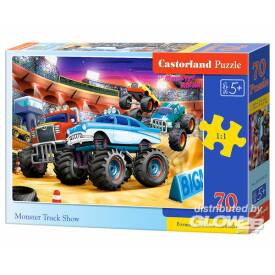 Castorland Monster Truck Show, Puzzle 70 Teile