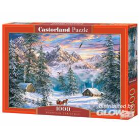 Castorland Mountain Christmas, Puzzle 1000 Teile