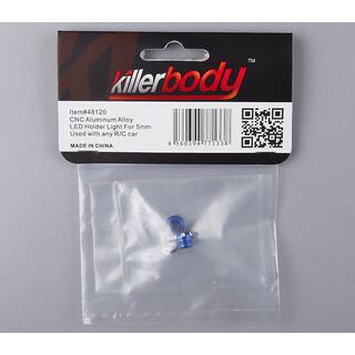 Killerbody LED Halter Aluminium Blau für 5mm LED