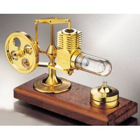 Krick Stirlingmotor Gold montiert