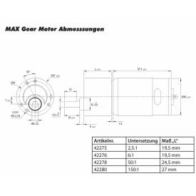 Krick MAX Gear Getriebemotor 2,5:1