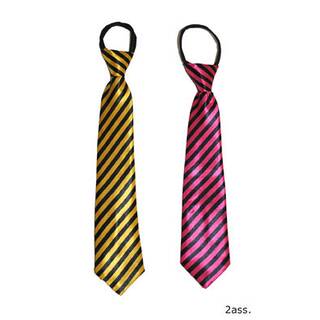 Krawatte gestreift ca. 45cm - Erwachsene Farbwahl