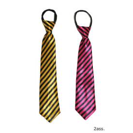 Krawatte gestreift ca. 45cm - Erwachsene Farbwahl