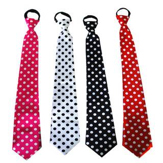Krawatte Fities gepunktet ca. 45 cm - Erwachsene Farbwahl
