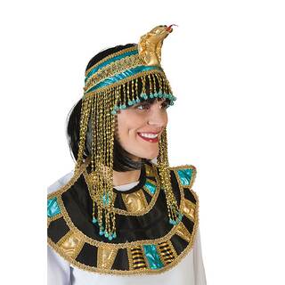 Kopfschmuck Schlange gold türkis mit Perlen Ägypten