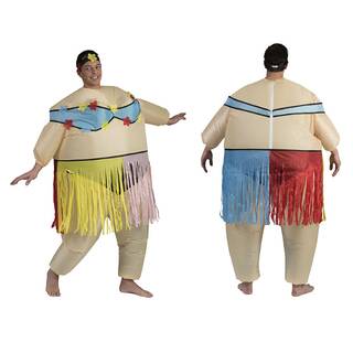 Hula-Hula Kostüm Erwachsene wasserdichtes mit Ventilator