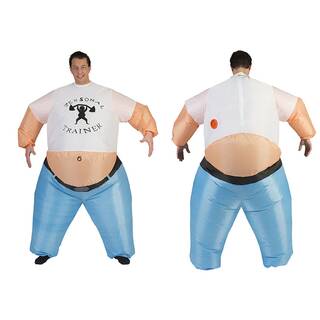 Fetter Kerl Kostüm Erwachsene wasserdichtes mit Ventilator Fat Guy
