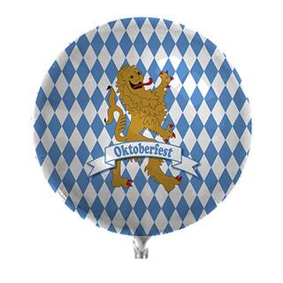 Folienballon Oktoberfest mit Wappentier ca. 53 x 45 cm