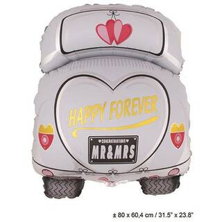 Folienballon Happy Forever ca. 80x60,4cm Wedding