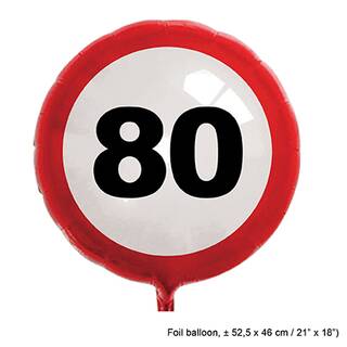 Folienballon Nr. 80 ca. 55,2x46 cm Verkehrsschild