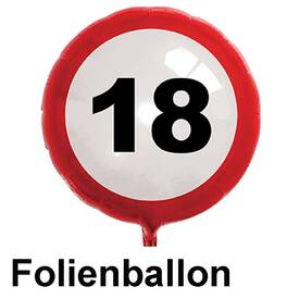 Folienballon Nr. 18 ca. 55,2x46 cm Verkehrsschild