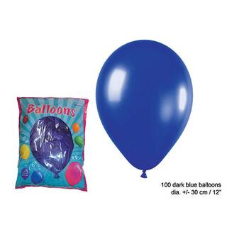 Ballons dunkel blau ca. 30 cm 100 Stück