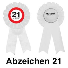 Abzeichen Nummer 21 and KINKY - Verkehrsschild