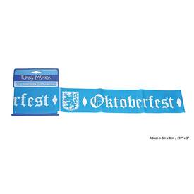 Banner Oktoberfest ca. 500x8cm Wanddeko blau