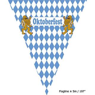 Wimpelkette Oktoberfest ca. 5 m mit 10 Flaggen