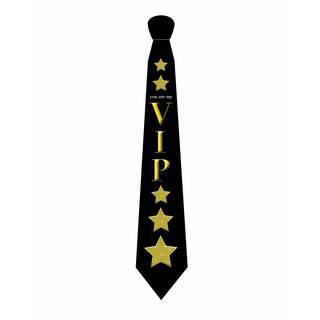 V.I.P. Krawatte schwarz/gold ca. 45 cm - Erwachsene