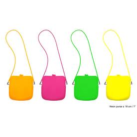 Neon Tasche ca 18 cm Polyester  - Farbwahl