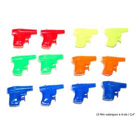 Mini Wasserpistolen im Farbmix ca. 6 cm 12 Stück