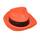 AL CAPONE Hut neon orange aus Kunststoff - Erwachsene
