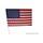 Flagge USA - ca. 90 x 60 cm - an Stab