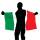 Italien Flaggencape ca. 150 x 90 cm - Erwachsene