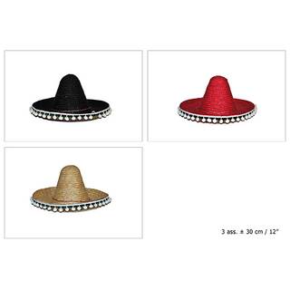 Sombrero Mexikanerhut ca. 30 cm - Erwachsene Farbwahl