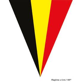 Wimpelkette Belgien ca. 5 m mit 10 Flaggen